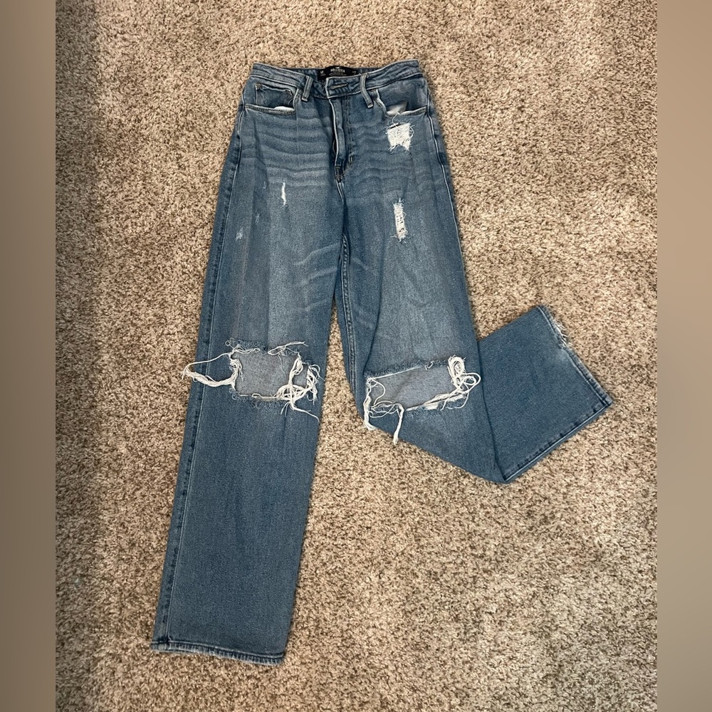 Ultra high rise-dad jeans! barely worn!